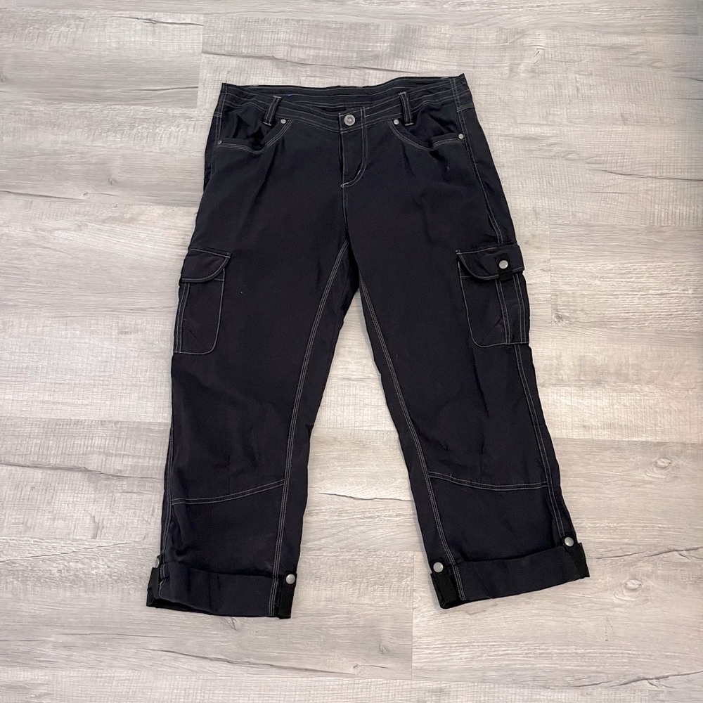 Women’s Black Cargo Pants. Size 12